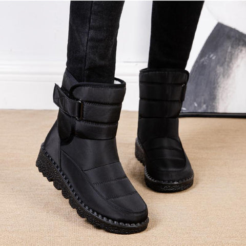 Winter Women Ankle Boots Warm Plush Soft Platform Snow-BS00942-Veeddydropshipping