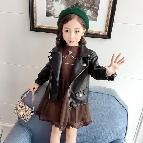 Girls Fashion Street Style Jacket Long-sleeved Toddler-Veeddydropshipping