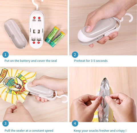 Mini Bag Sealer Portable Food Sealer Handheld-HA00946-Veeddydropshipping