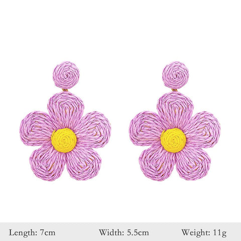 Elegant Purple Series Styles Metal Rhinestone Tassel Dangle Earrings -JW01443-Veeddydropshipping