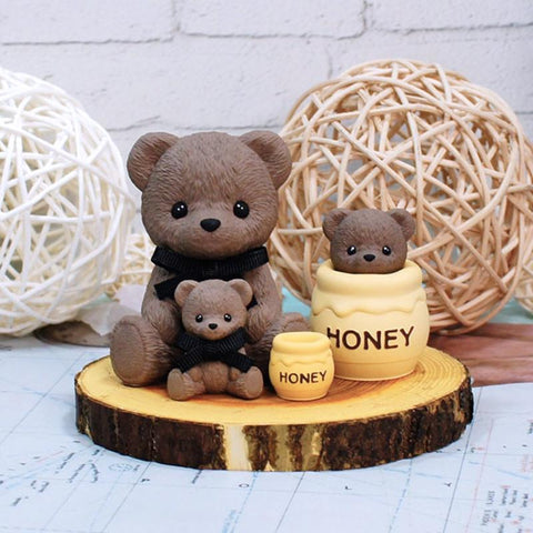 Korea teddy bear scented candle plaster-HA01213-Veeddydropshipping