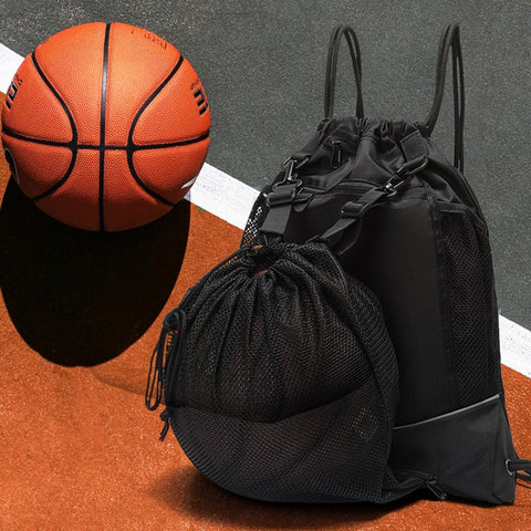 Pockets Side Mesh Bag Portable Soccer Volleyball Carrier-BS00312-Veeddydropshipping