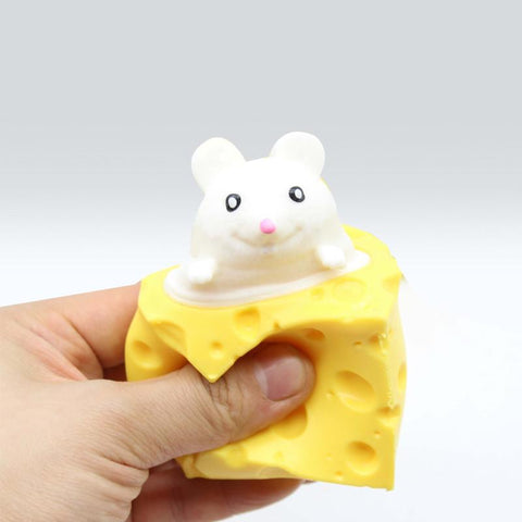 Pop Up Funny Mouse And Cheese Block Squeeze Anti-stress Toy-TB01511-Veeddydropshipping