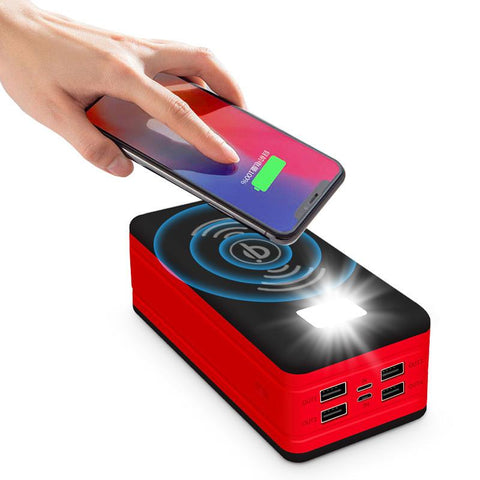 50000mAh Solar Mobile Power Wireless Charger Camping Light Portable External Battery-PA00456-Veeddydropshipping