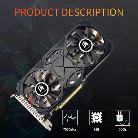 Computer Graphics cards RX 580 Series Video Cards placa  -CO00007-Veeddydropshipping