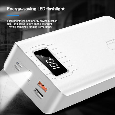 50000mAh Mobile Power One-way Fast Charging External Battery Digital Flashlight Fast Charging-PA00495-Veeddydropshipping