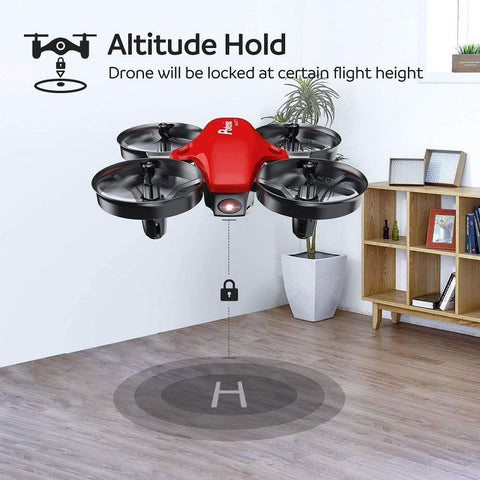 Potensic A20 Red RC Mini Drone Easy to Fly Helicopter RC Quadcopter for Kids-TB01412-Veeddydropshipping