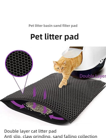 Pet Litter Mat Waterproof Double Layer-HA01390-Veeddydropshipping