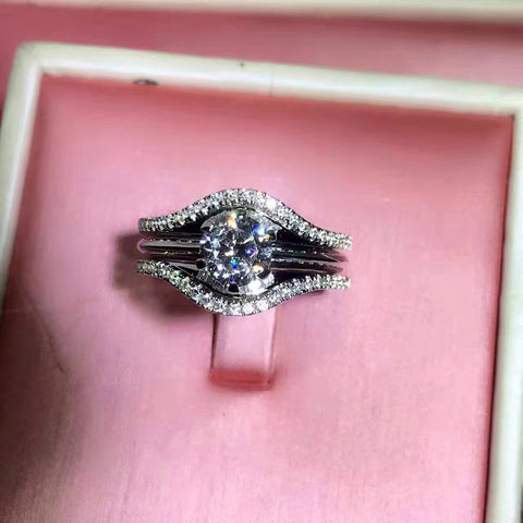 Luxury Wedding Rings Sets Best Quality Synthetic ring -JW00437-Veeddydropshipping