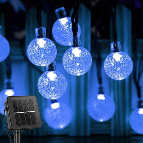Solar String Lights Outdoor 60 Led Crystal Globe Lights with 8 Modes Waterproof-TI00917-Veeddydropshipping