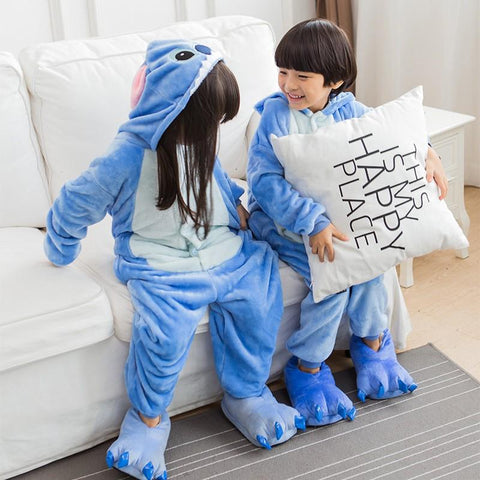 Children Pyjamas Stitch Pajamas Animal Kigurumi Wolf Costume-TB01064-Veeddydropshipping