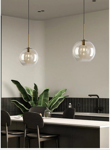 Modern hanging loft Glass Pendant Light-TI00339-Veeddydropshipping
