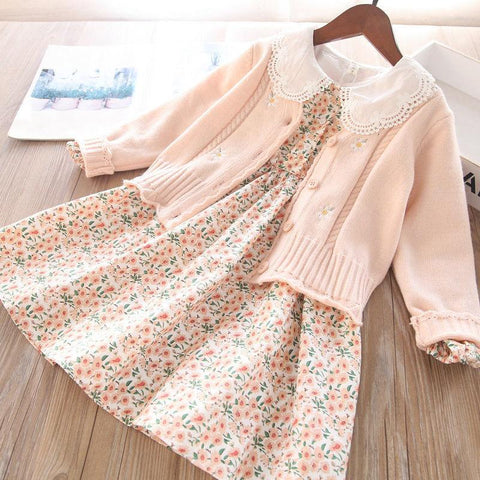 Summer Lolita Child Costume Clothes Girls Casual Midi Dress Children-TB00843-Veeddydropshipping