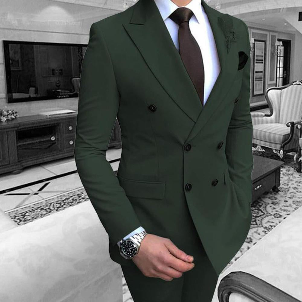 Business Wedding Suits Best Man Blazer Groom Tuxedos-MF01269-Veeddydropshipping