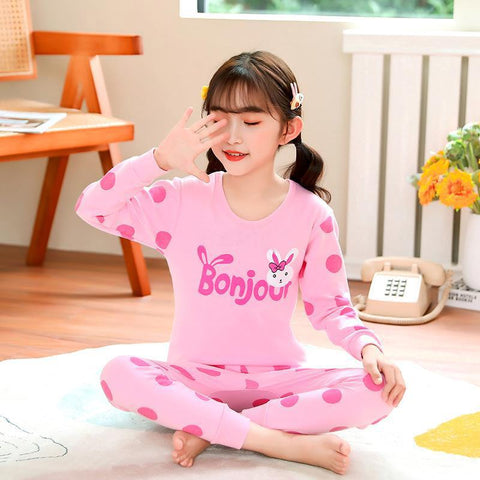 Kids Pajamas Christmas Sleepwear for Boys Girls Cotton Set Autumn-TB01074-Veeddydropshipping