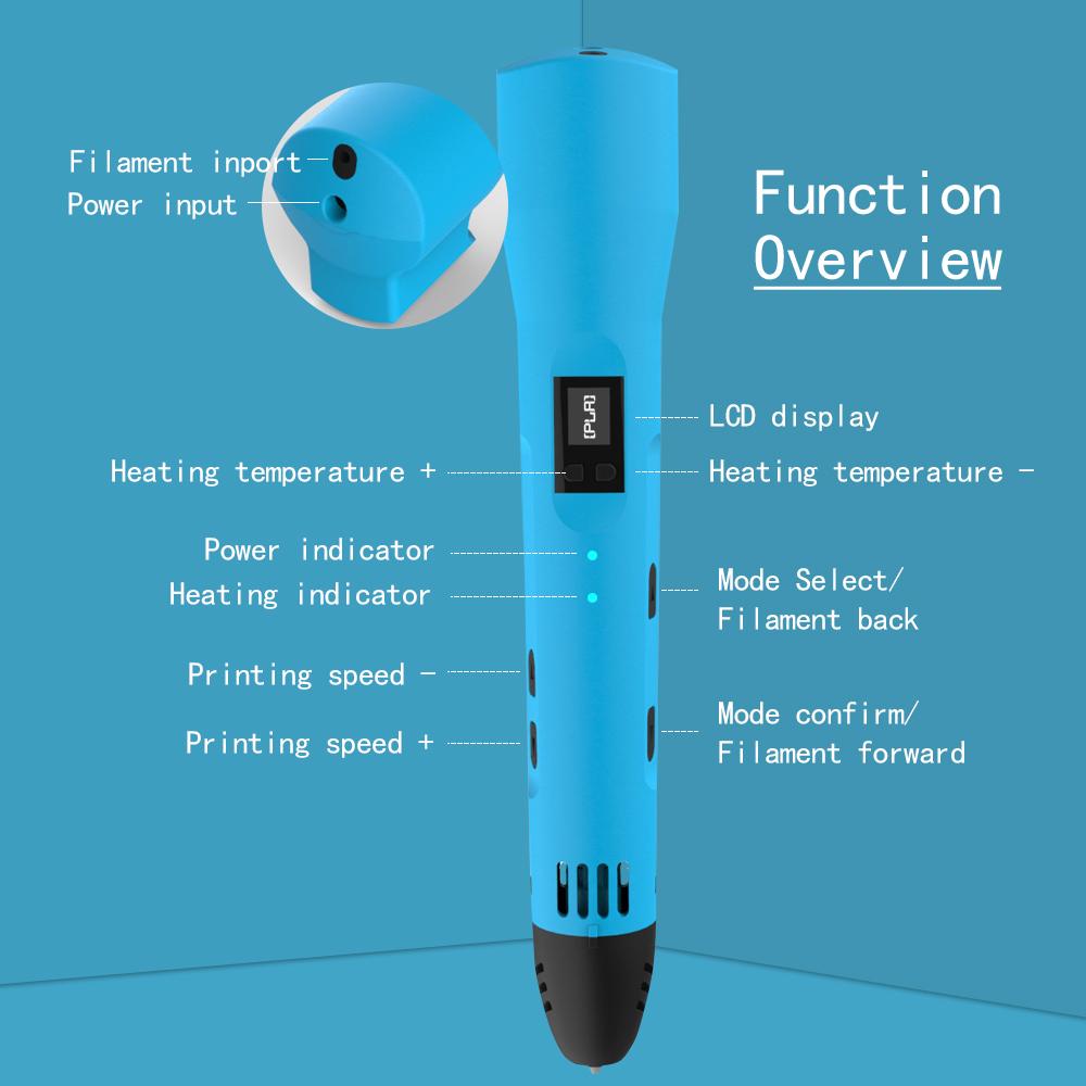 3D Pen Celsius Range Temperature Adjustable-CO01235-Veeddydropshipping