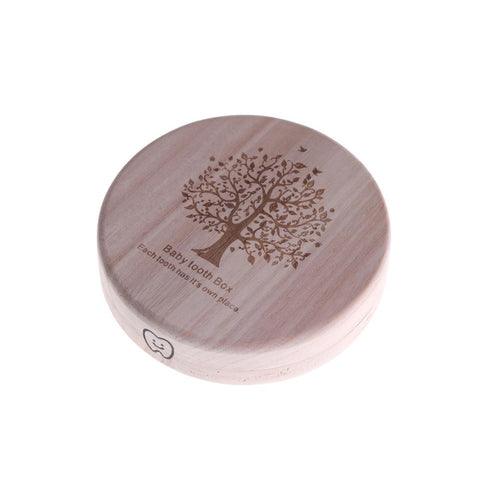 New Arrival Kids Baby Boy Girl Tooth Box Organizer Baby Save Milk Teeth Wood-TB00805-Veeddydropshipping