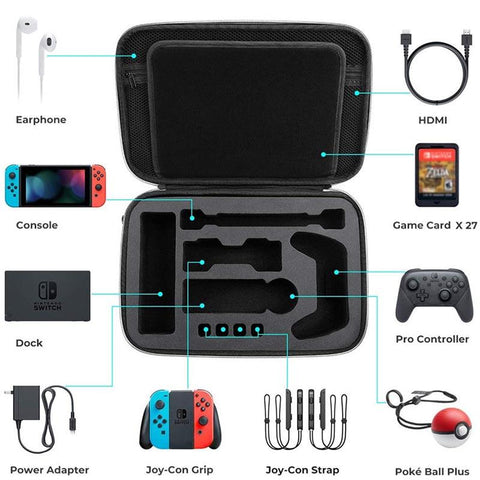 Deluxe Carrying Case For Nintendo Switch Mumba Large Capacity Travel Storage-CE01332-Veeddydropshipping