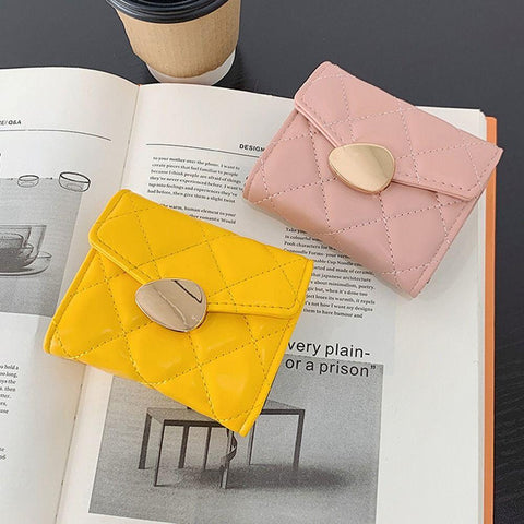 Credit Card/ID Holders Cute Girl Short Fashion PU Leather-BS00656-Veeddydropshipping