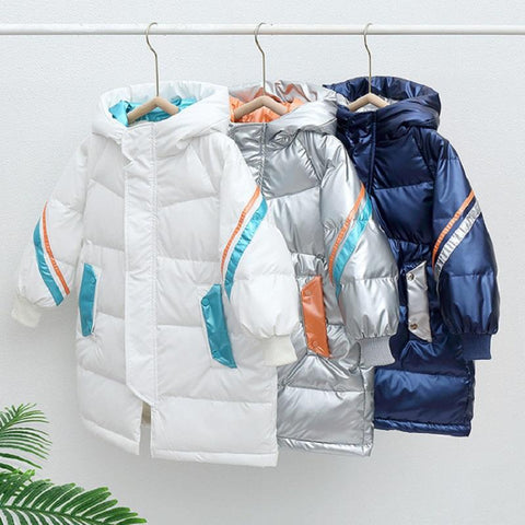 Kids Winter Girls Boys Waterproof Hooded Jackets-TB01032-Veeddydropshipping