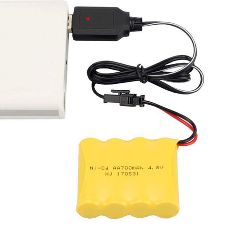 Ni-Cd Ni-Mh Battery Pack USB Charging Cable SM 2P Plug for RC Excavator RC Cars-PA00044-Veeddydropshipping