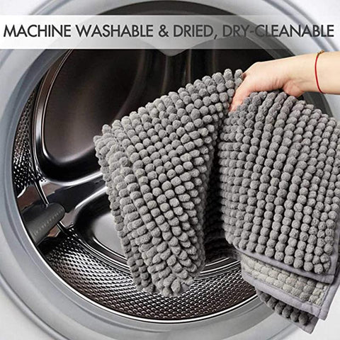 Non-Slip Shaggy Bath Mats Absorbent Shower Carpets-HA00572-Veeddydropshipping