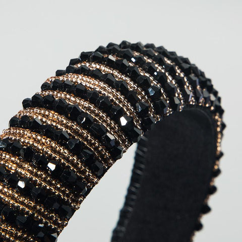 Crystal Headbands  Handmade Beaded Hairbands -JW00507-Veeddydropshipping