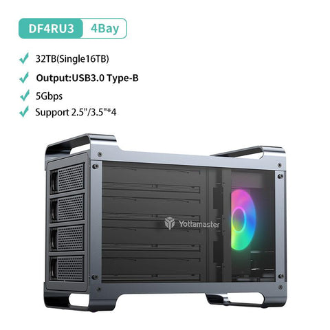 Hard Drive Enclosure RGB Fan-CO00945-Veeddydropshipping