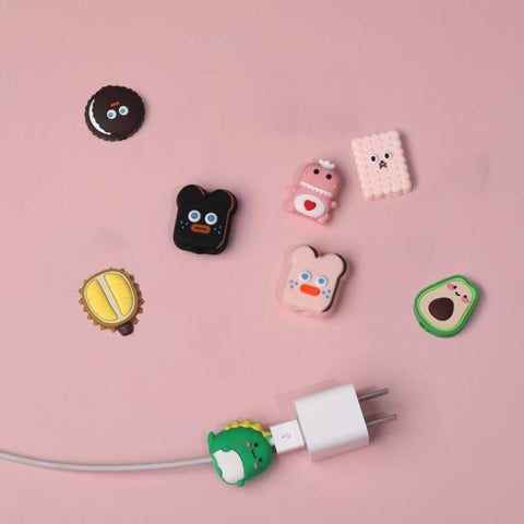 Cute Cartoon Cable Protector Fruit Animal Charging Cable Buddies Cord Protector -CE00071-Veeddydropshipping