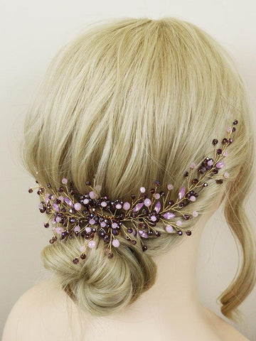 Crystal Wedding Headbands Hair Flower Hair Jewelry -JW00516-Veeddydropshipping