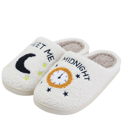 Slippers Cushion Slides Soft Warm Comfort Flat Fur Woman-BS01086-Veeddydropshipping