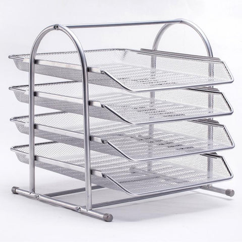 Assembled Hollow Magazine Holder Office Desk-HA01620-Veeddydropshipping