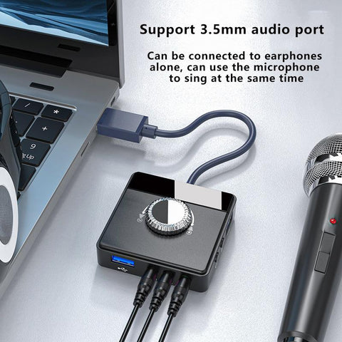 External Sound Card  Volume Adjustable Audio Adapter-CO00165-Veeddydropshipping