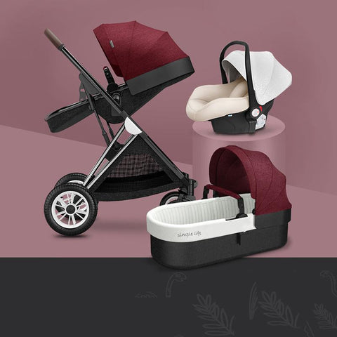 New Baby stroller 3 in1,four wheels stroller,2 in 1 baby car,kinderwagen-TB00367-Veeddydropshipping