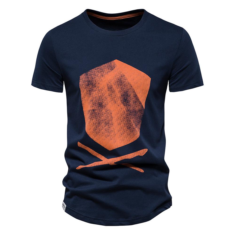 O-neck top T-shirt casual street clothing fashion printed men's T-shirt-Veeddydropshipping