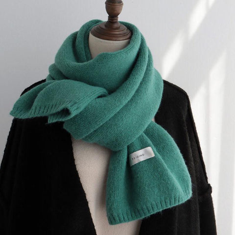 female version knitted wool scarf-WF01240-Veeddydropshipping