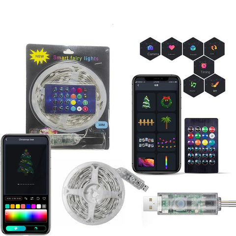 Wedding Decoration LED Smart Garland RGBIC String Lights Easter App-TI00928-Veeddydropshipping