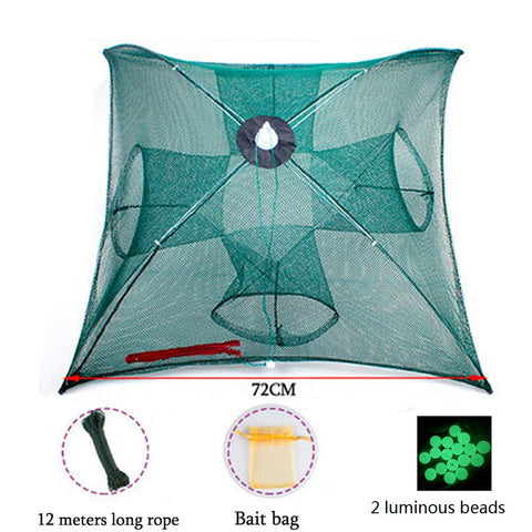4-20Holes Automatic Fishing Net Nylon Foldable Catch Fish Trap Nets For Fish Shrimp Minnows -OS00402-Veeddydropshipping