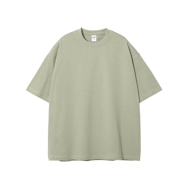 Pure Cotton Solid Color T-shirt Unisex T-shirt Vintage Street Wash T-shirt-Veeddydropshipping
