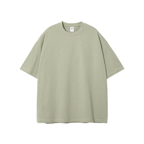 Pure Cotton Solid Color T-shirt Unisex T-shirt Vintage Street Wash T-shirt-Veeddydropshipping