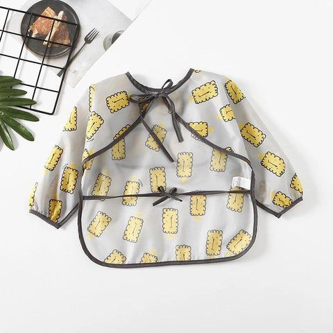 Cute Baby Bibs Toddler Baberos Bavoir Waterproof Long Sleeve -Veeddydropshipping-4