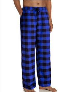 Pajama Long Pant Soft Comfortable Loose Elastic Waistband Plaid-MF01601-Veeddydropshipping