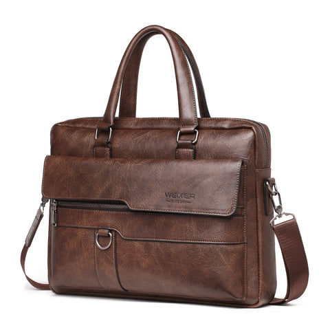 Famous Brand PU Leather Shoulder Messenger Bags Office-BS00434-Veeddydropshipping