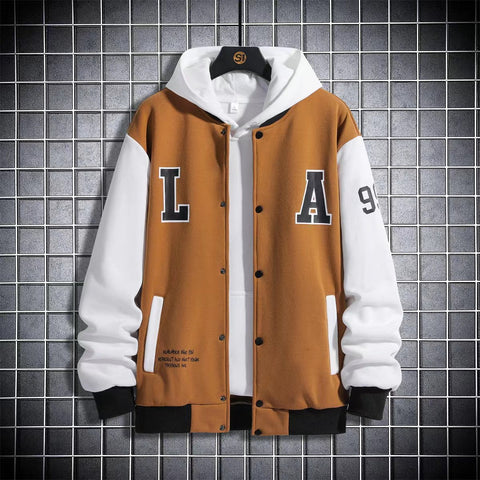 Colorblock Bomber Jacket Without Tee-Veeddydropshipping