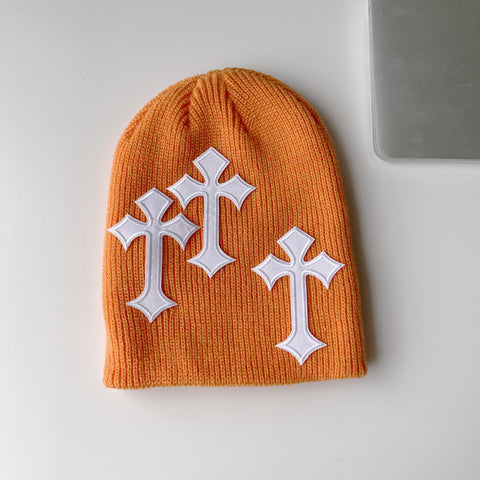 Christian Cross Beanie Acrylic Beanies Ski-Veeddydropshipping