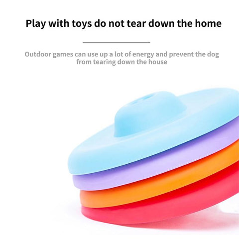 Pet Flying Discs Plastic Resistant Bite Floating Toy-HA01483-Veeddydropshipping