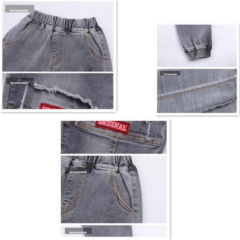 4-18T Fashionable Jeans For Boys Children&#39;s Jeans 2021 Spring-TB01289-Veeddydropshipping