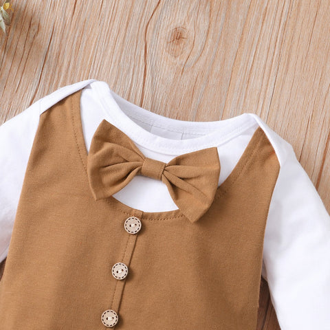 Baby Boys Outfit Set Newborn Toddler Kids Gentleman Wedding Party-Veeddydropshipping-3