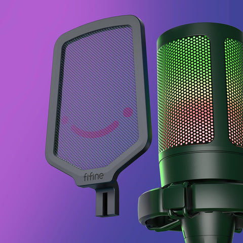 Ampligame USB Microphone for Gaming Streaming with Pop Filter Shock Mount&amp-CE01037-Veeddydropshipping