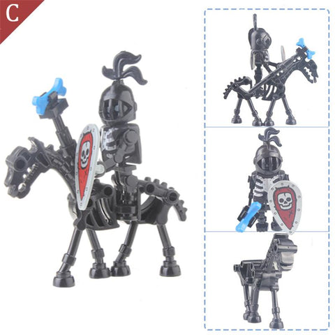 Skeleton Medieval Castle Knight Warriors Skeletons Building Blocks-TB01467-Veeddydropshipping